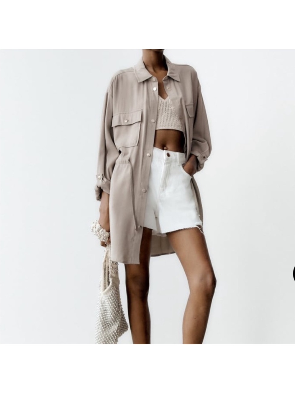 ZARA - Relaxed Fit Overshirt Size Extra Small
